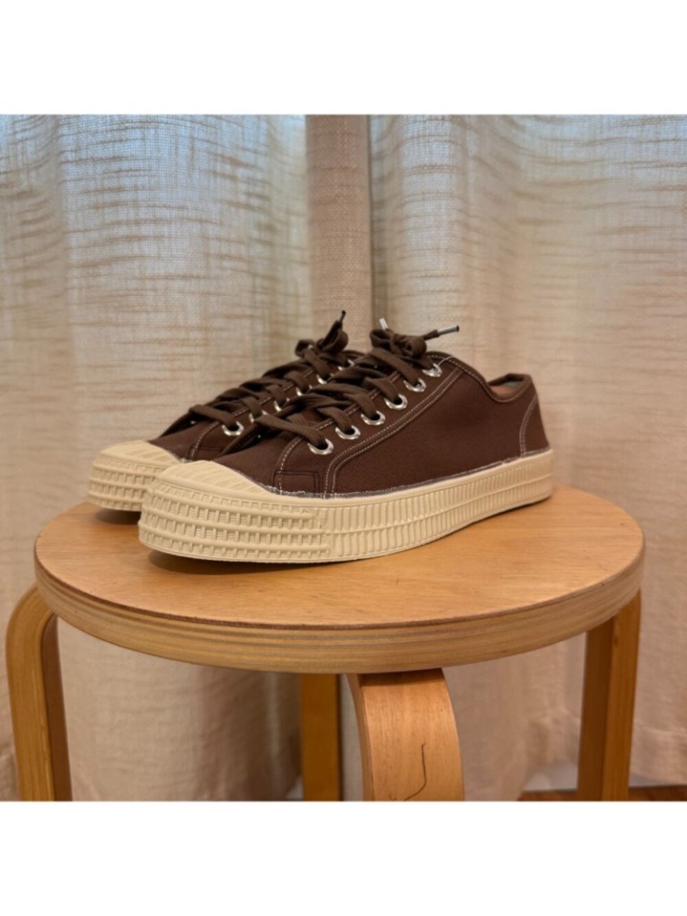 Novesta Star Master Contrast Stitch Sneakers in Brown/Beige Size 42 - Picture 9 of 11